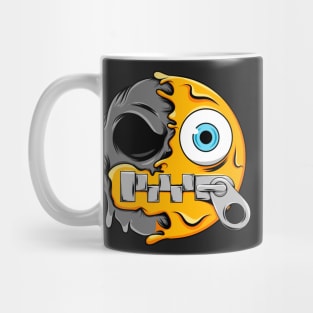 Zipper-Mouth Zombie Emoji Mug